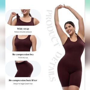 NWT Seamless Fitted Bodysuit Shapewear Full Body Shaper